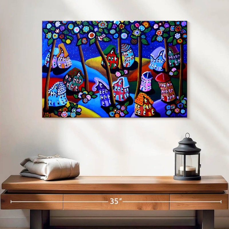 Whimsical Hills abrite des arbres, H 16 po x l 24 po