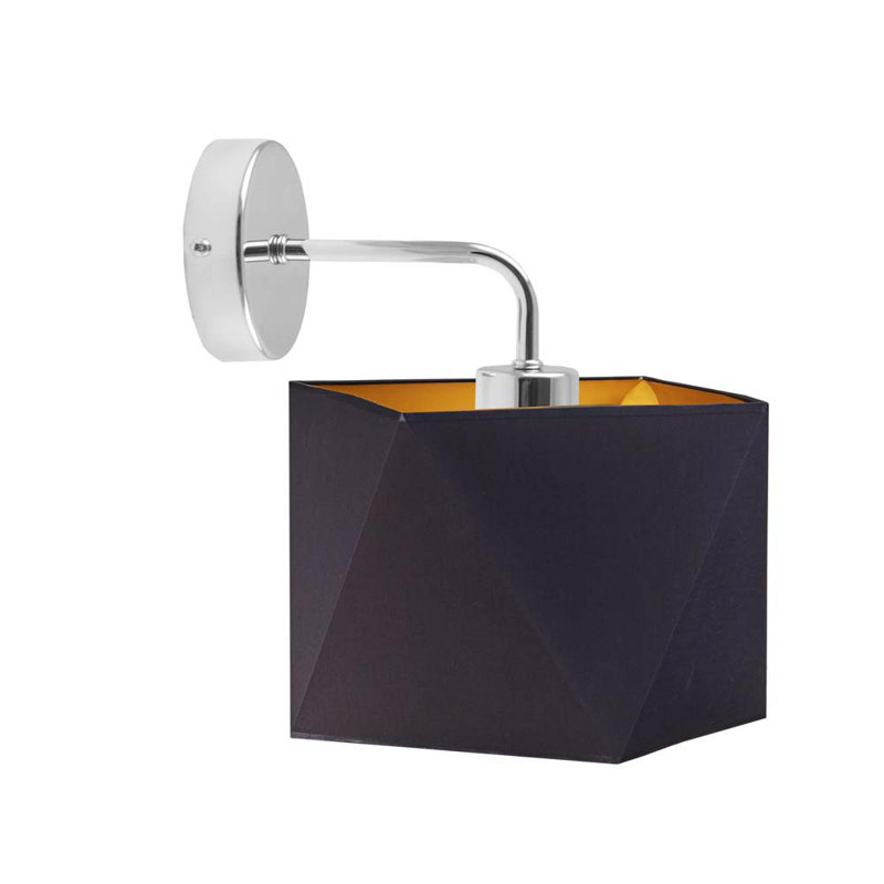 Fausley Armed Sconce, Silver, Brown