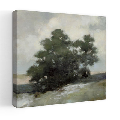 Contemporary Solitary Light With Fields Green Art