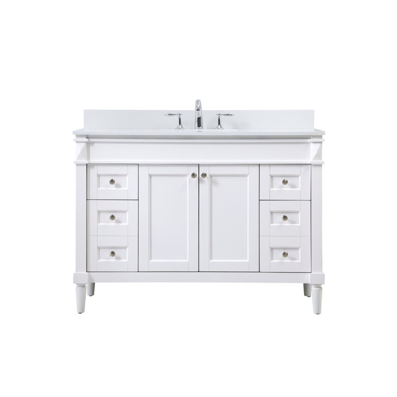Ensemble de meuble-lavabo simple 48 po Readington, Blanc