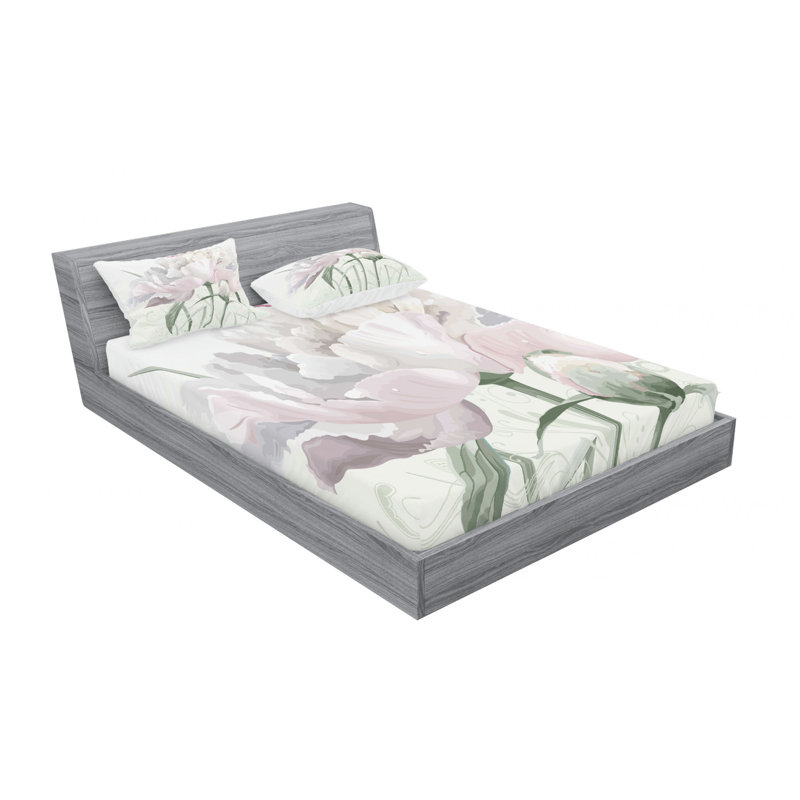 Microfiber Floral Sheet Set