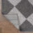 Utgard Classic Geometric Diamond Pattern Dark Gray/Light Gray Rug-802915393