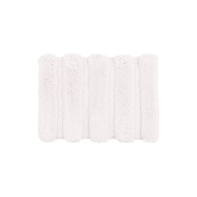 17X24" Blush Bath Rug, , Stripe, , Fade , Non-Skid Backing, Machine Wash 17X24", With , Washable