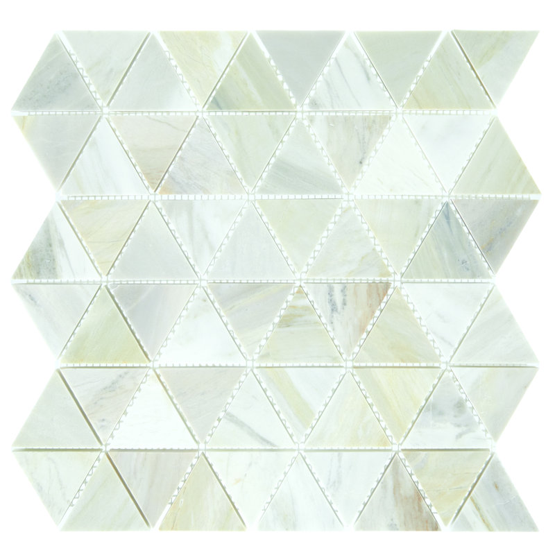 Carreau de mosaïque murale en pierre naturelle 12 po x 12 po Pietra Divina, Vert Namaste / brun