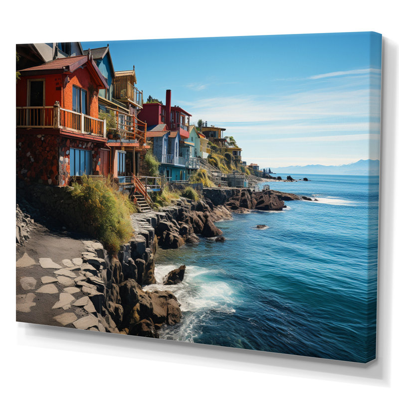 «South America Coastal Retreat III», reproduction sur toile, H 34 po x l 44 po x P 1,5 po, Toile tendue