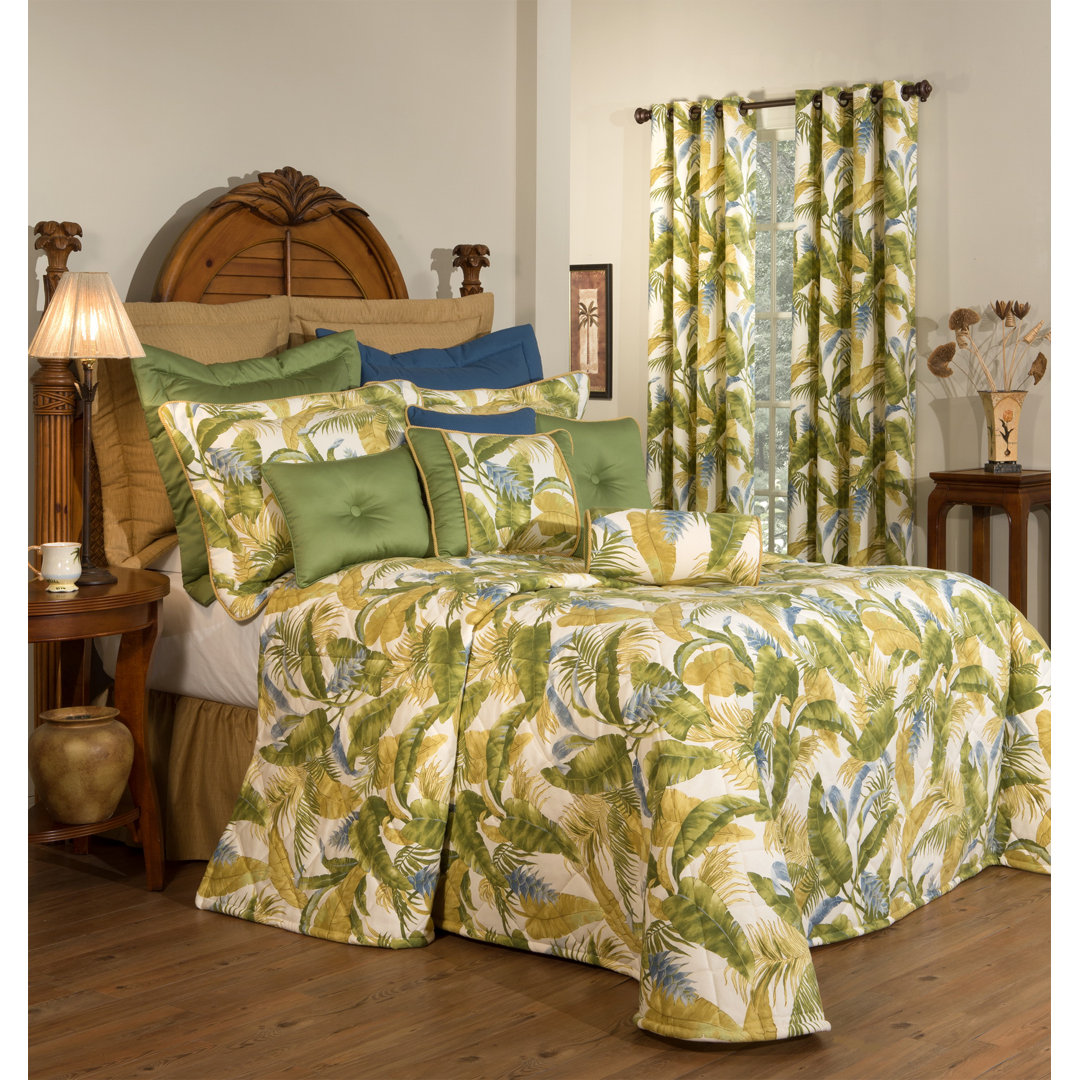 Cayman Tropical Cotton Floral Bedspread Thomasville At Home 
