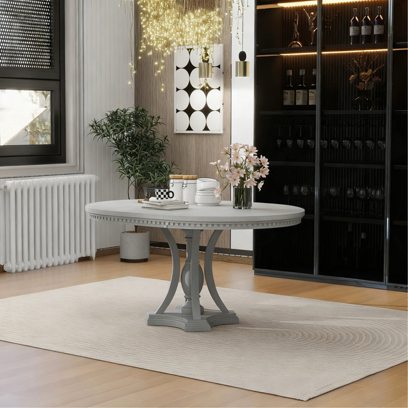 Table de salle à manger extensible 42 "à 58" pour salle à manger Retro