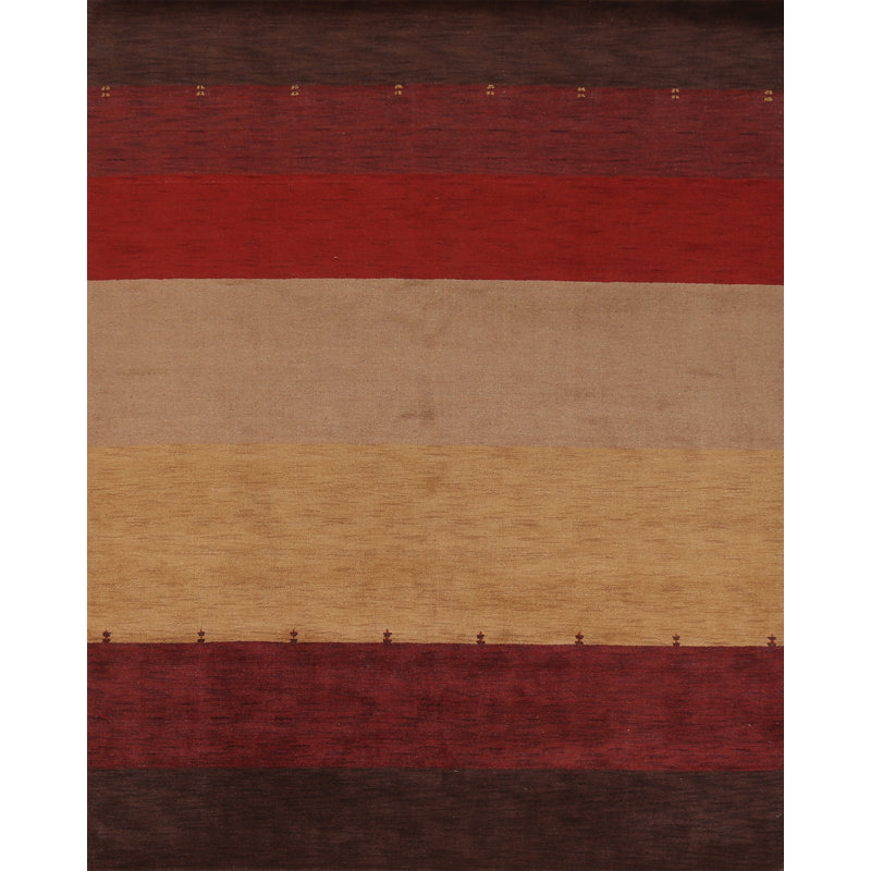 Tapis multicolore en laine noué à la main nouvel âge de conception unique 8 pi 2 po x 9 pi 6 po Lenchen