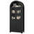 71" Tall Arched Storage Display Cabinet, Farmhouse Kitchen Pantry with Glass Doors, Drawer and Shelves-1163373873