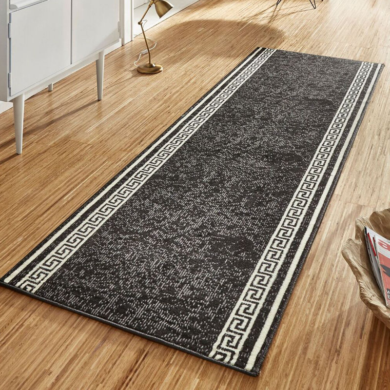 Basic Black Rug, Runner 80 x 200cm