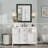 Amara Tempered Glass and Aluminum Alloy Framed French Cleat Mounted Wall Mirror-440482515-440482514