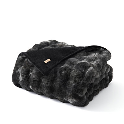 Faux Fur Weighted Throw Blanket