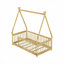 Twin Bed, Tent-Shaped Floor, with Guardrails,Slats-587513080