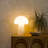 Mushroom 12.75 in. Vintage Inspired Modern LED Bedside Table Lamp with Frosted Glass Shade - Light Bulb Included