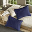 Ensemble de literie matelassée bleu marine Classic, confort en polyester, style maison de campagne