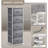 Sorbus Narrow 5 Drawers Nightstand - Steel Frame, Wood Top, Fabric Bins - Gray-519078717