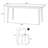 6 - Person White Rectangular Sintered Stone Stone Tabletop Dining Table Set-39624282-39624283