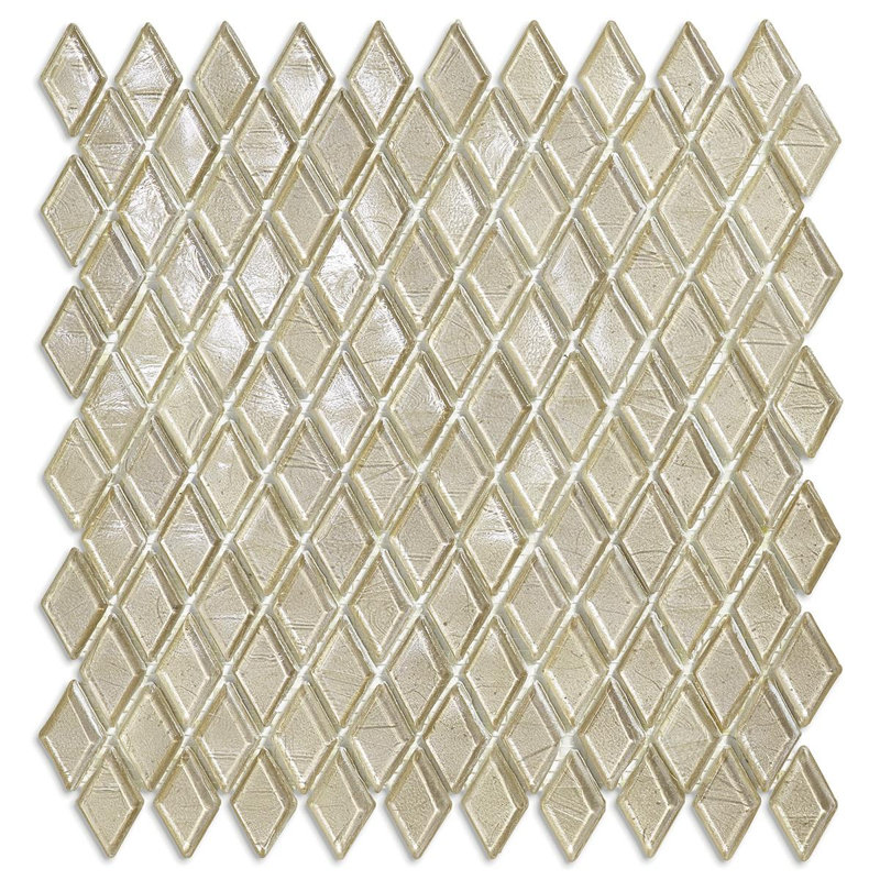 7/8" x 1-5/8" Diamond Glass Mosaic, Brillante