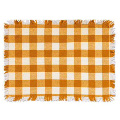Laszlo Cotton Gingham Rectangle Placemat