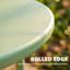 Outsunny 48 cm Round Garden Side Table with Rolled Edge Metal-483175294
