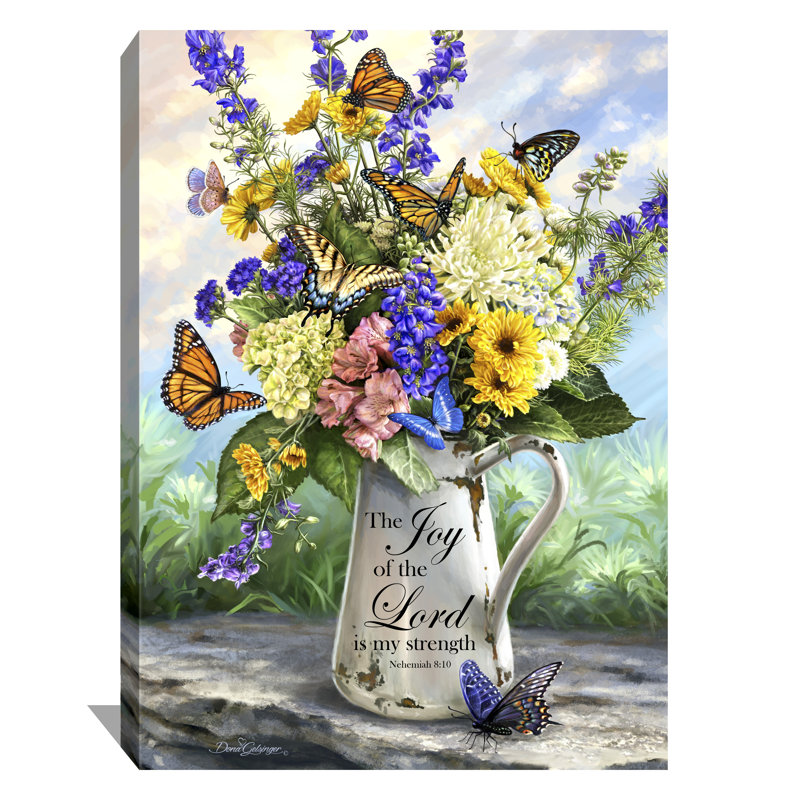 Art mural sur toile Butterfly Blossoms