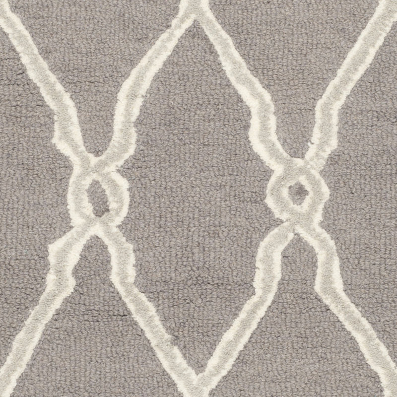Cannen Hand Tufted Wool Geometric Rug, Rectangle 6' x 9'