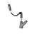 Pull - Down Bathroom Faucet With Three Water Modes, Gunmetal Black Appearance, 90 Cm Supply, 360 Rotating Spout, Cold/Hot Control Mechanism, Complete For Installation, Smooth Functioning Ceramic