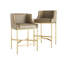 Dalia Upholstered Counter Stool with Metal Frame-49918177