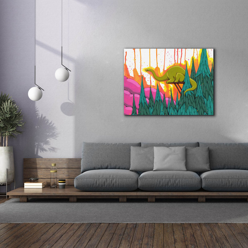 Sur toile, H 40 po x l 54 po x P 1,5 po