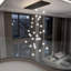 Lustre 30 lumières rectangulaires à intensité variable-948096520