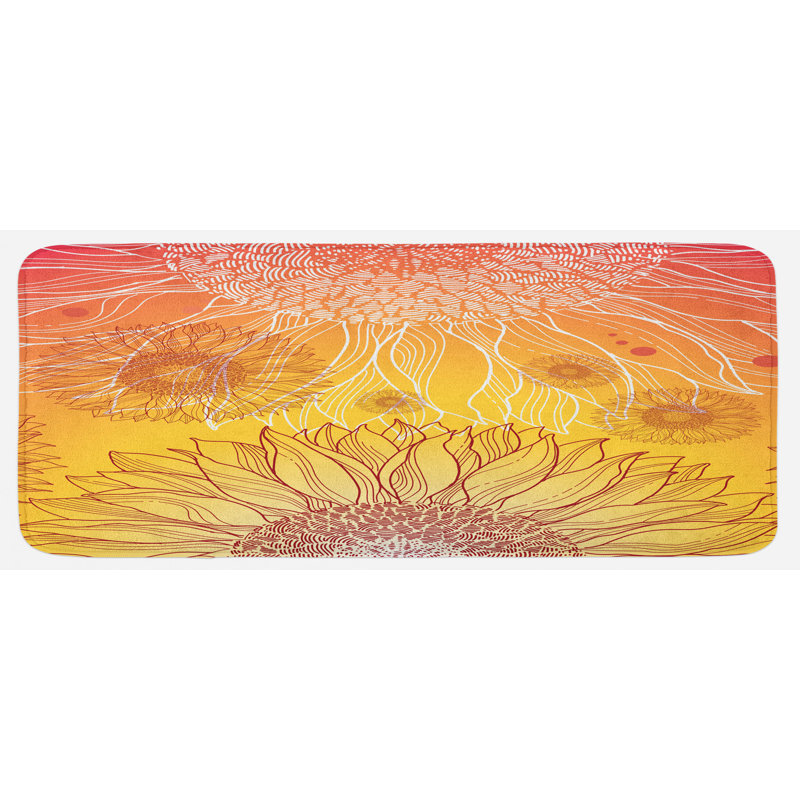 Tapis de cuisine botanique
