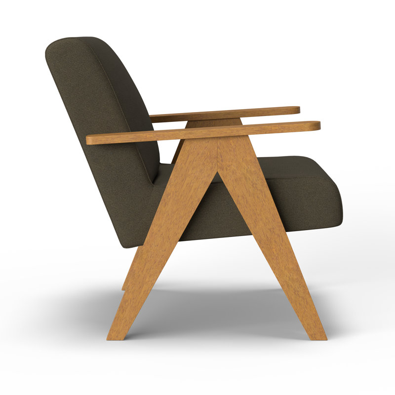 Fauteuil d'appoint, Cendré, Bouleau couleur miel