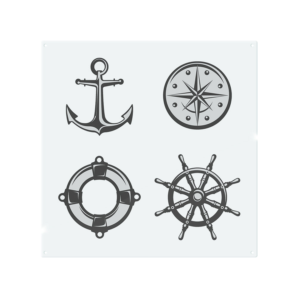 Nautical Icons Splash Back