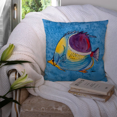Tropical Fish Indoor/Outdoor Throw Pillow