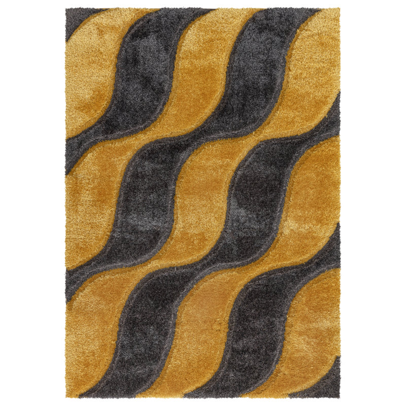 Akhir Geometric Machine Tufted Shag 160cm X 230cm Indoor / Outdoor Area Rug