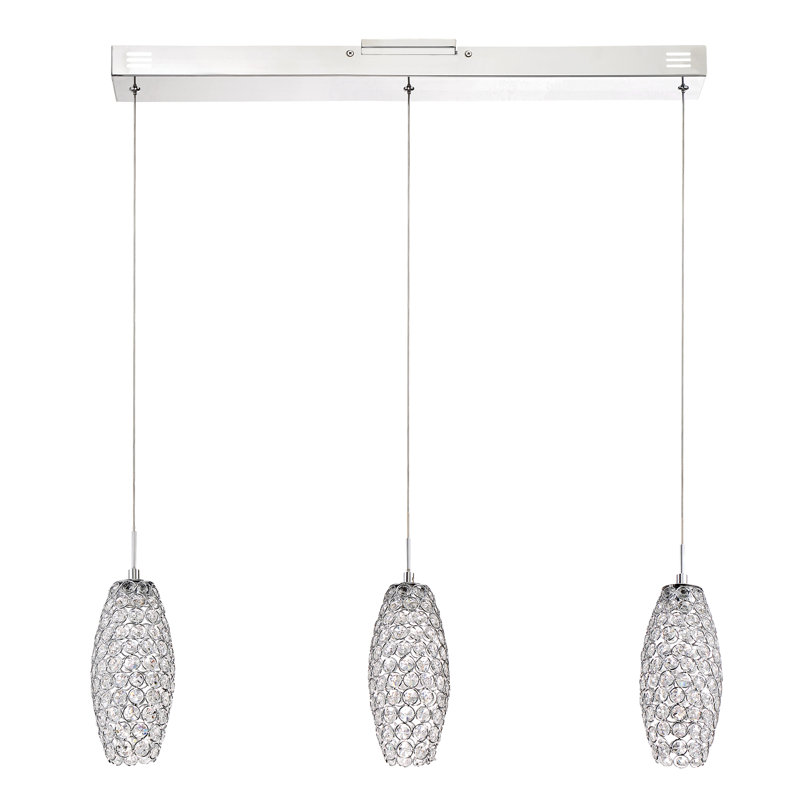 Anzley 3 - Light Kitchen Island Pendant