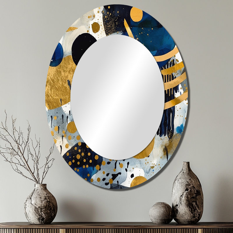 Killgore - Miroir abstrait en métal, 40 po x 30 po