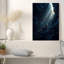 Mouflon d'Amérique dans un canyon bleu profond baigné de rayons de soleil - Tableau sur toile-202722433