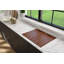 Wooden Cutting Board/Cover For Baveno W/ Handle - Sapele Mahogany For 1633 Sinks (Outer Ledge)-1763419605