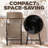 Metal Wicker Bistro Set with Round Table