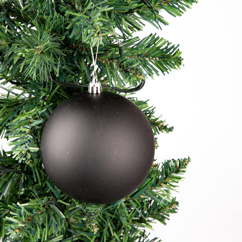 Polyvinyl Chloride (PVC) Bauble, 10cm H x 10cm W x 10cm D, Black