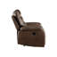 Canapé inclinable en cuir brun Aashi