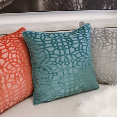  Velvet Damask 20" Throw Pillow