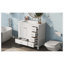 Ensemble de meuble-lavabo simple avec plateau Amoha 18,00