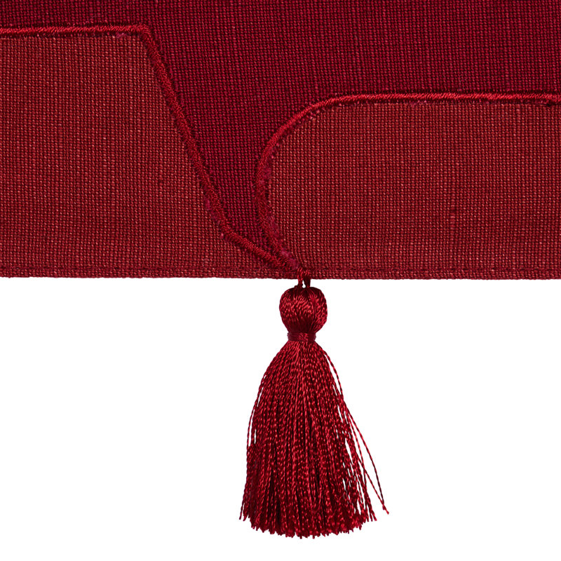 Garniture de pagode Schumacher x David Kaihoi, Rouge
