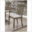 Chaise de salle à manger 2 pièces en chêne brun et en tissu gris de style campagnard rustique, assise rembourrée pour plus de confort et de durabilité