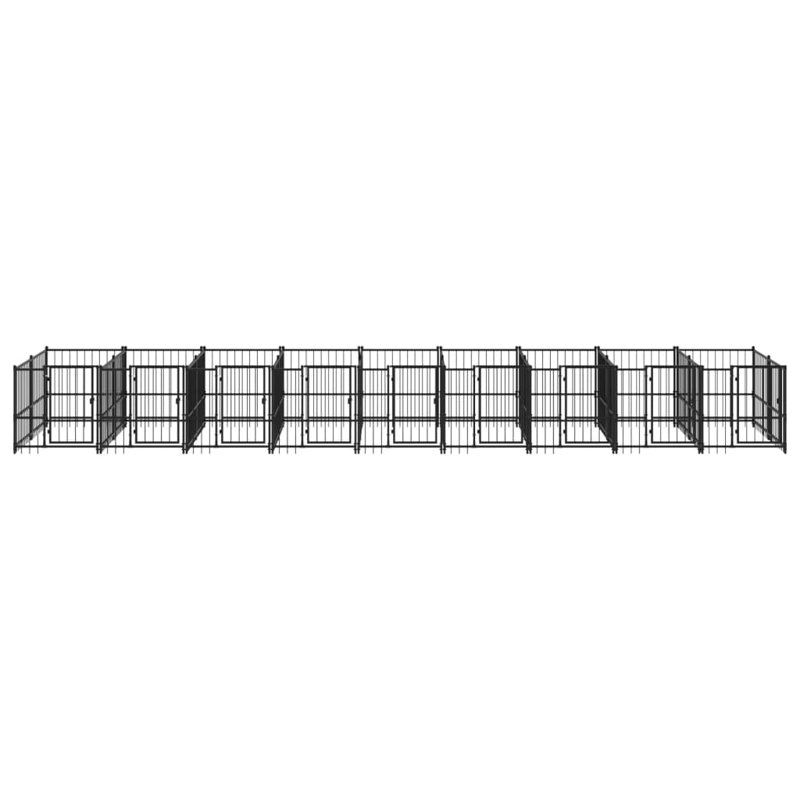 Finnegan Steel Kennel With Door, 100cm H x 873cm W x 193.5cm D