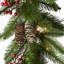 The Holiday Aisle® 9 ft. Bristle Berry Pine Garland with Battery Operated LED Lights