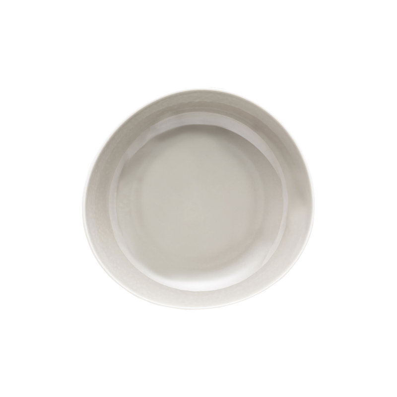 Junto Handmade Porcelain Soup Bowl, Pearl Gray