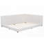 Grand lit plateforme tapissier avec ports USB - aucun sommier nécessaire, fabrication robuste!-117098506-117098508